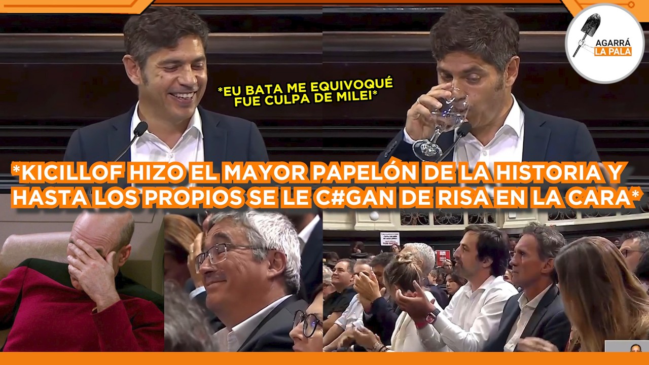 KICILLOF HIZO MAYOR PAPELÓN DE LA HISTORIA Y HASTA LOS PROPIOS SE LE C*GAN DE RISA EN LA LEGISLATURA