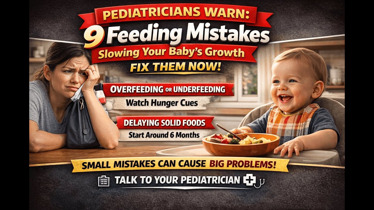 Pediatricians Warn: 9 Feeding Mistakes Slowing Your Baby’s Growth