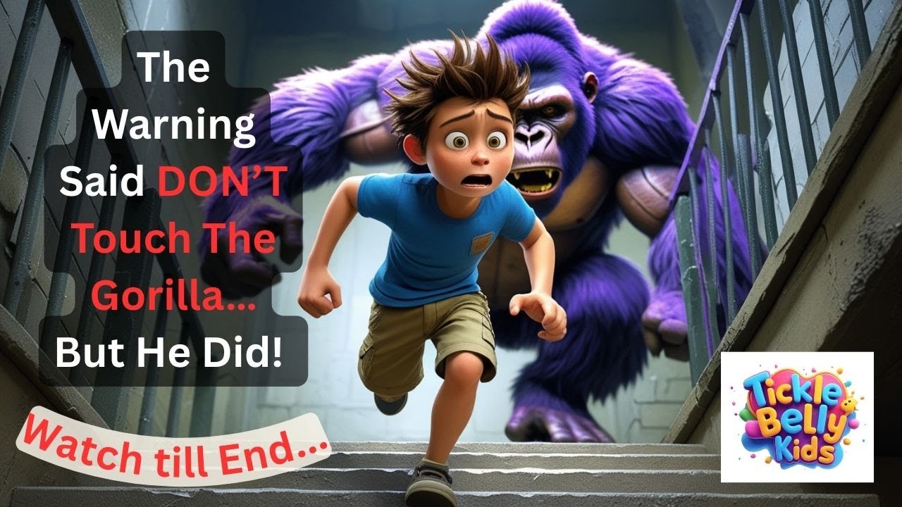 The Purple Gorilla 🦍 | Funny Animated Kids Story with a Twist | Bedtime Adventure for Children