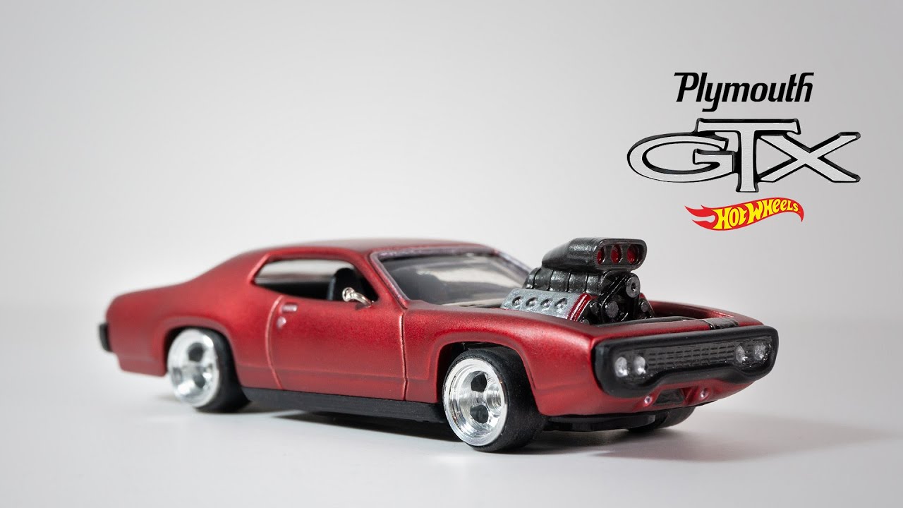 '71 Plymouth GTX with Massive V8 Supercharger Engine Hot Wheels Custom
