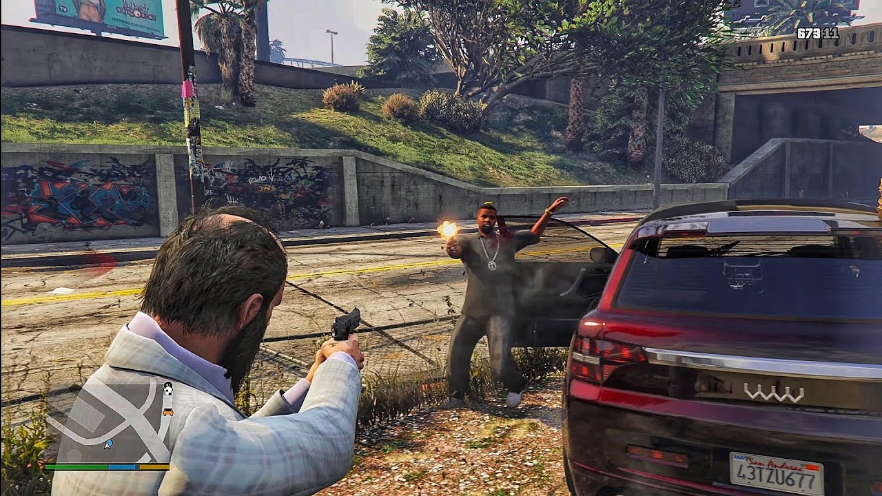 Grand Theft Auto V PS5 Free-roam Gameplay 