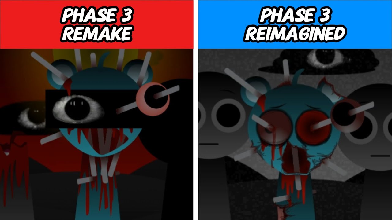 Incredibox Sprunki Phase 3 Remake New Update vs Phase 3 Reimagined: New start
