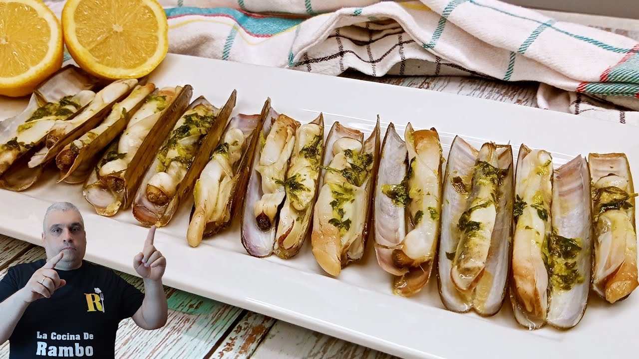 RECETA De NAVAJAS Para CHUPARSE Los DEDOS. Facilísimas!!!. ¡¡CON TRUCO Para LIMPIAR Las NAVAJAS!! 🤩🤩