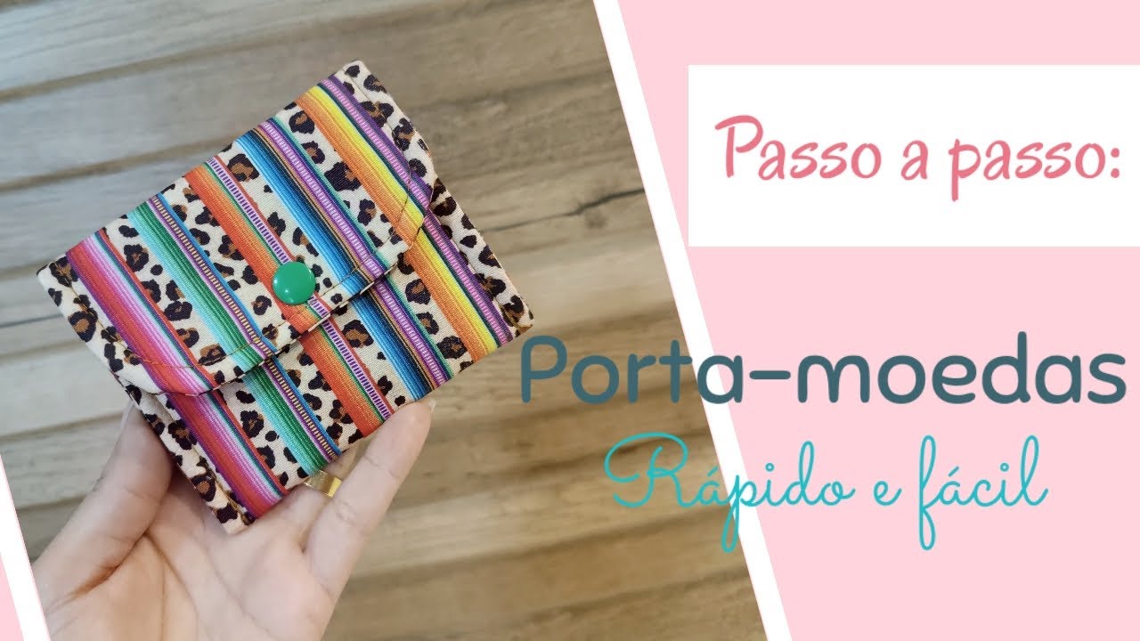 Passo a passo: Porta-moedas - Rápido e fácil #portamoedas  #costuracriativa #facaevenda