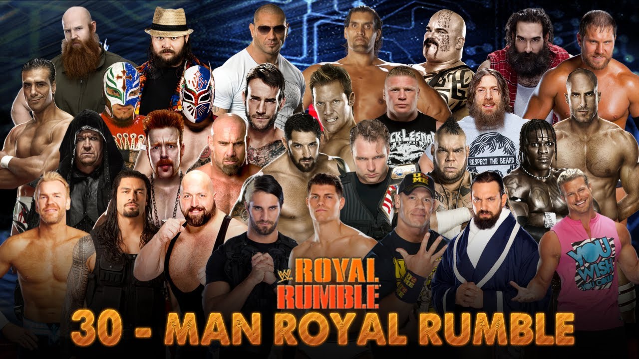 WWE Royal Rumble 2014 Match HD (WWE 2K14)