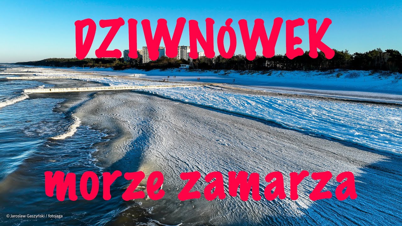 Dziwnówek - morze zamarza