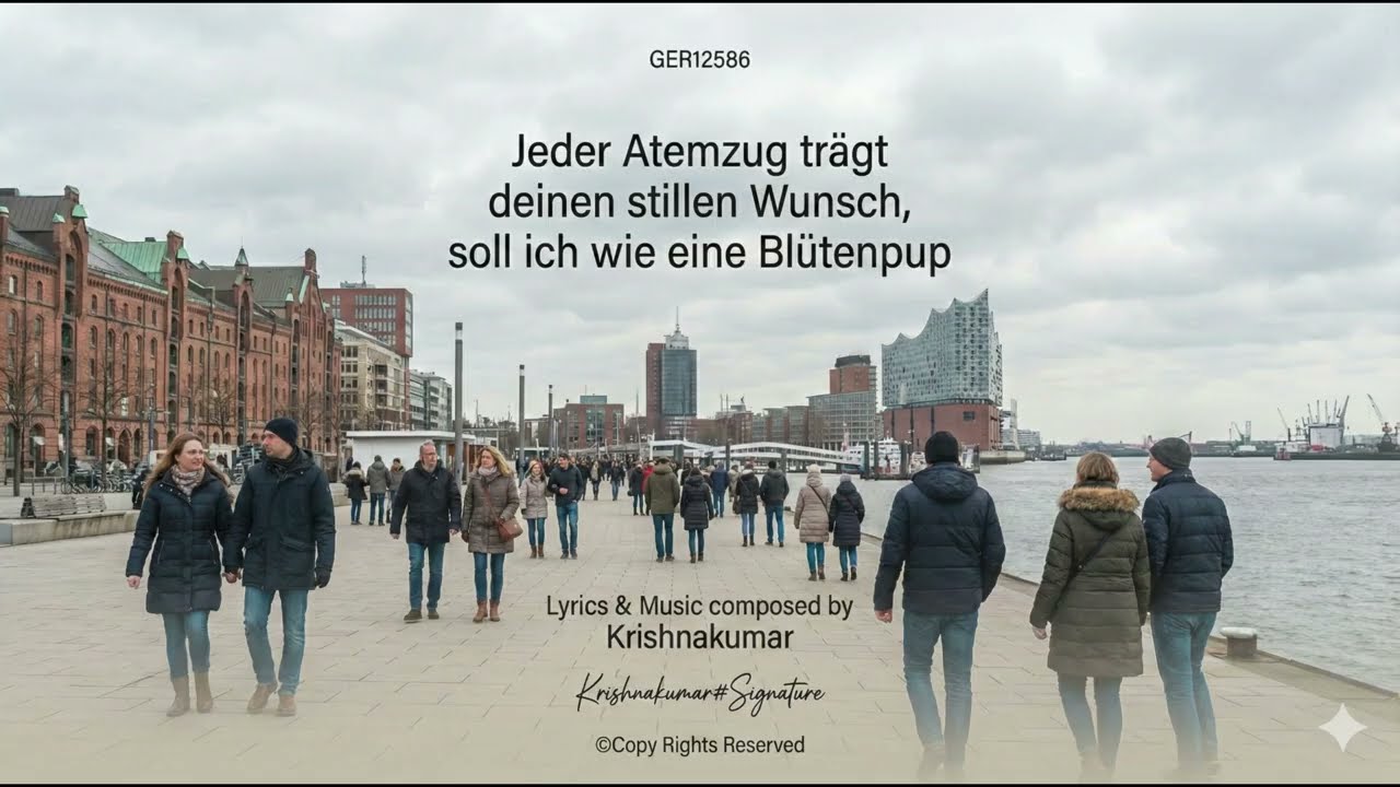 Jeder Atemzug trägt deinen stillen Wunsch,  soll ich wie eine Blütenpup