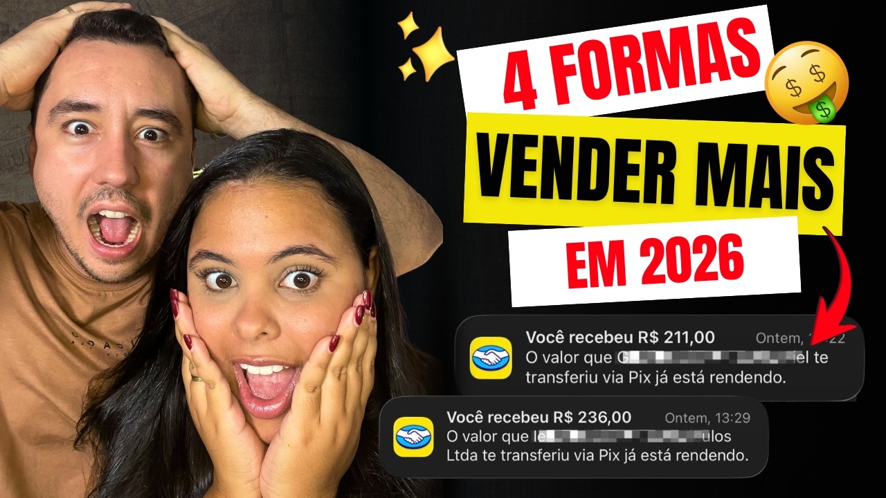 4 MANEIRAS DE VENDER MAIS EM 2026  Guia completo TRABALHANDO DE CASA