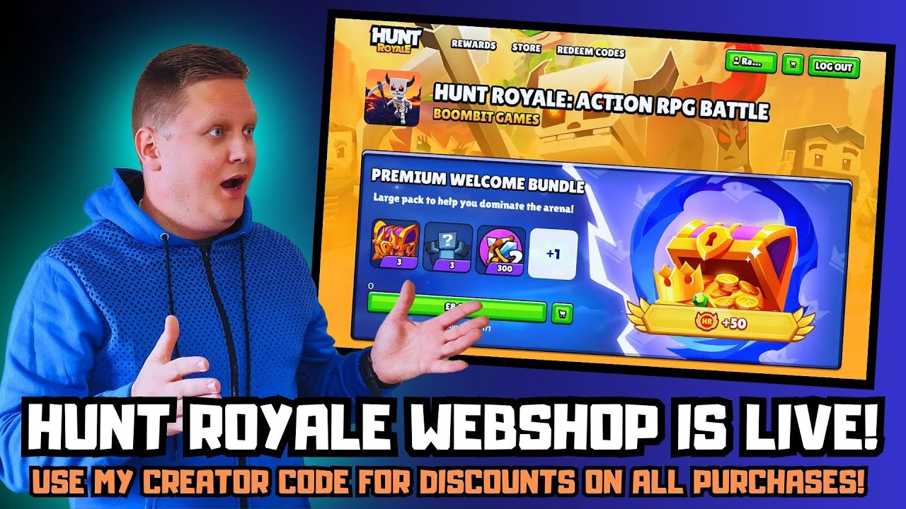 HUNT ROYALE WEBSHOP IS LIVE! MAKE SURE TO CHECK IT OUT!
