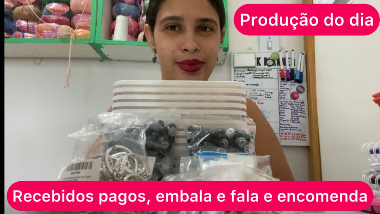 Produção do dia ✨ Recebidos pagos, embala e fala, encomenda