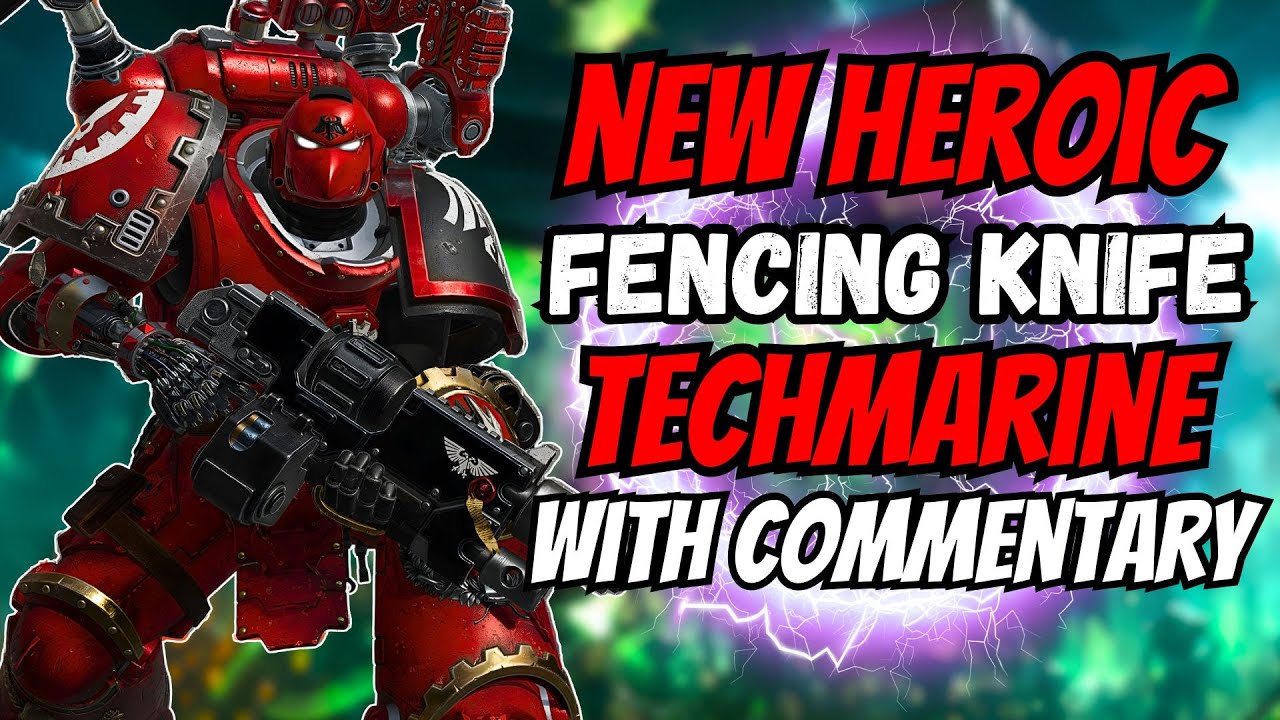 Techmarine NEW Heroic FENCING Knife CUTS DOWN Trygon Boss in Space Marine 2 Patch 12