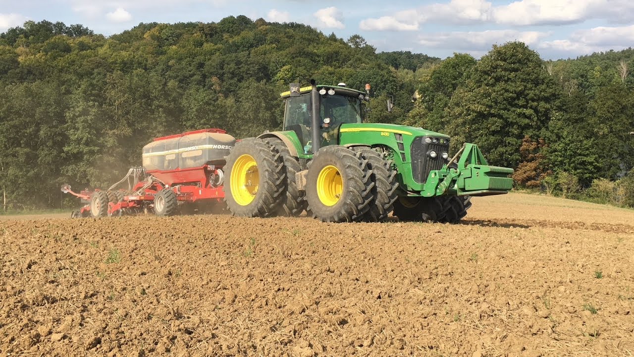 #148- Siew Pasowy Rzepaku! Horsch Focus 4TD + John Deere 8430! MEGA! Engine Sound!