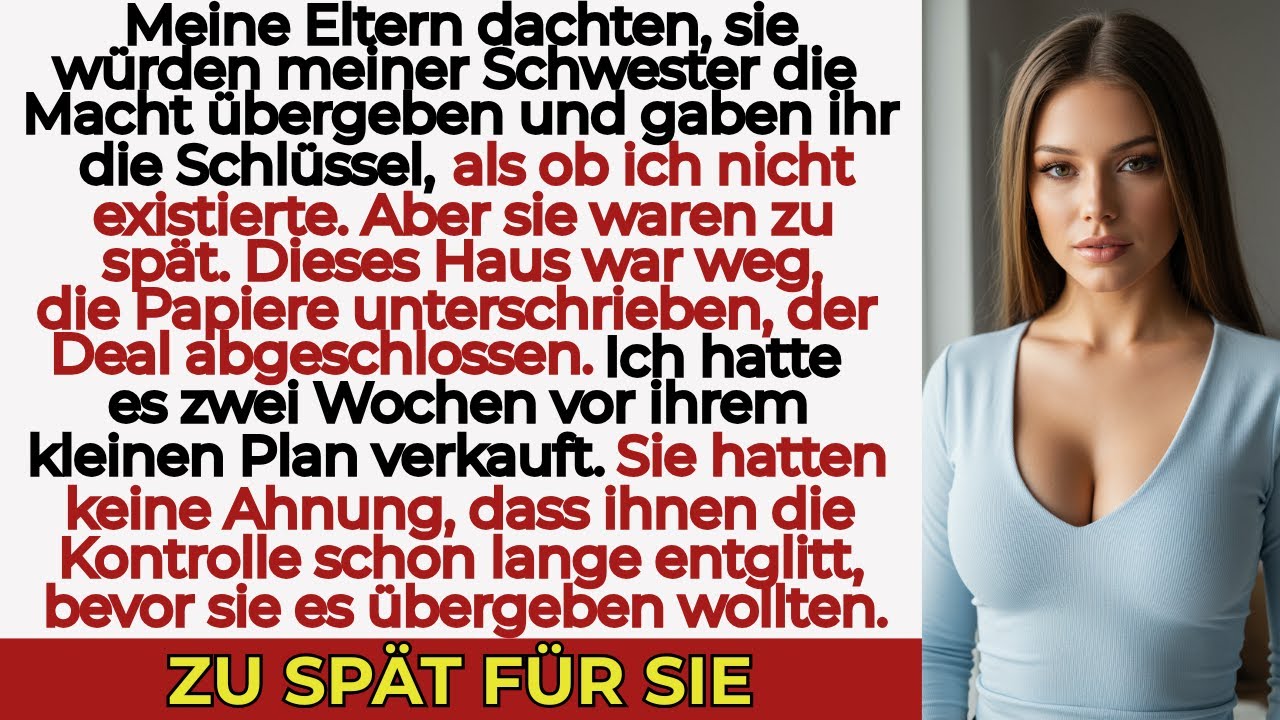 Meine Familie übergab meiner Schwester stolz die Schlüssel – ich hatte das Haus heimlich verkauft