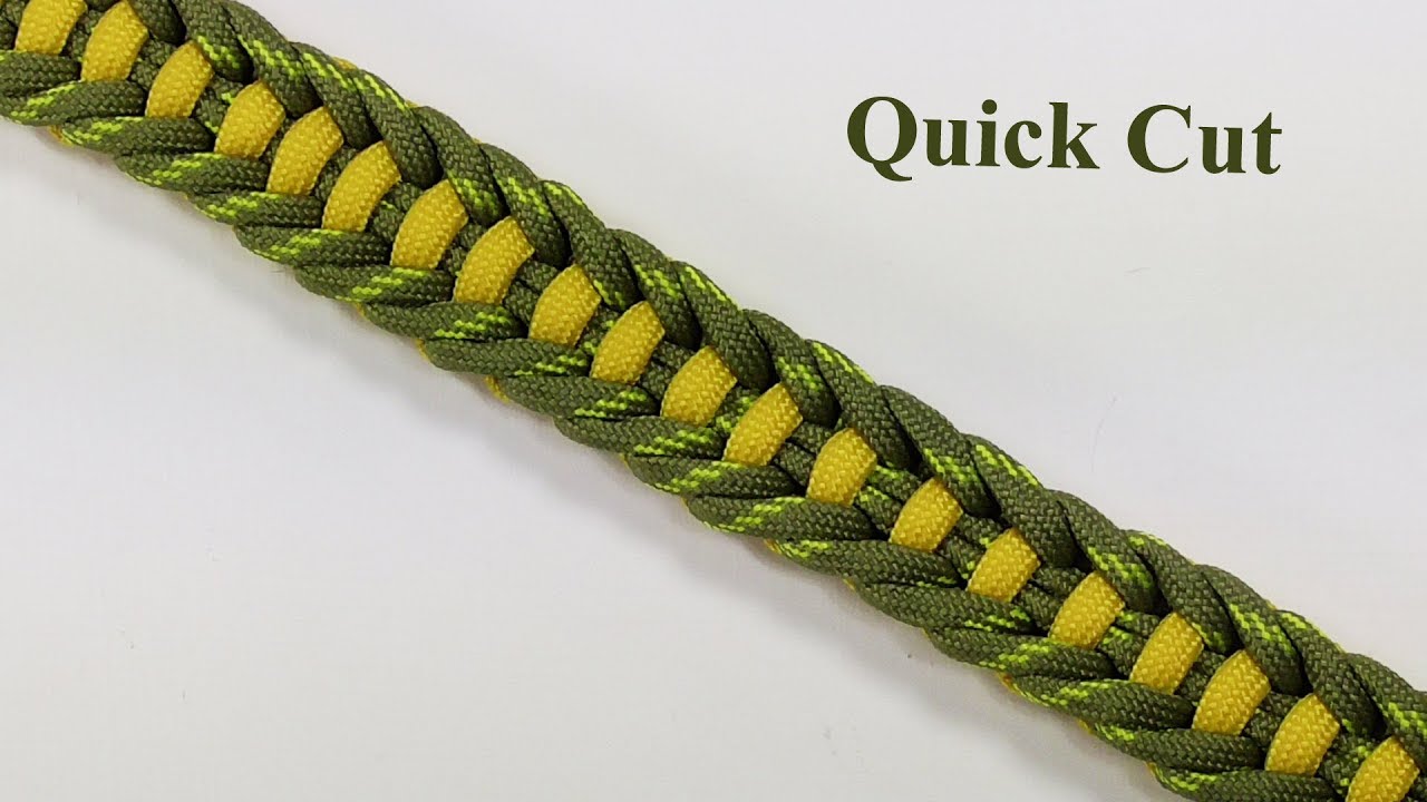 How To Make A Jagged Ladder Paracord Bracelet Design Quick Cut