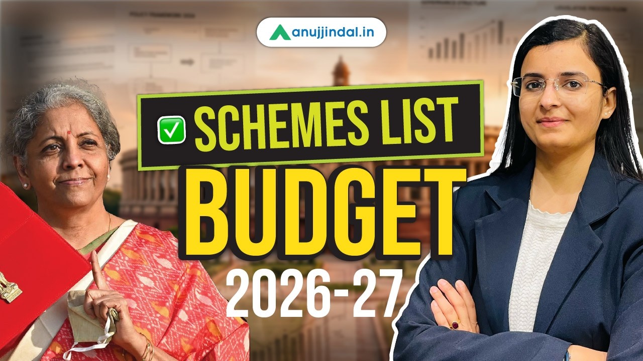 Budget 2026&ndash;27 Schemes | RBI Grade B, NABARD & SEBI 2026 Preparation | Anuj Jindal