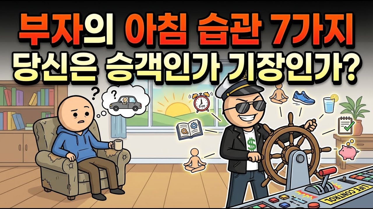 부자의 아침 습관 7가지 | 당신은 승객인가, 기장인가