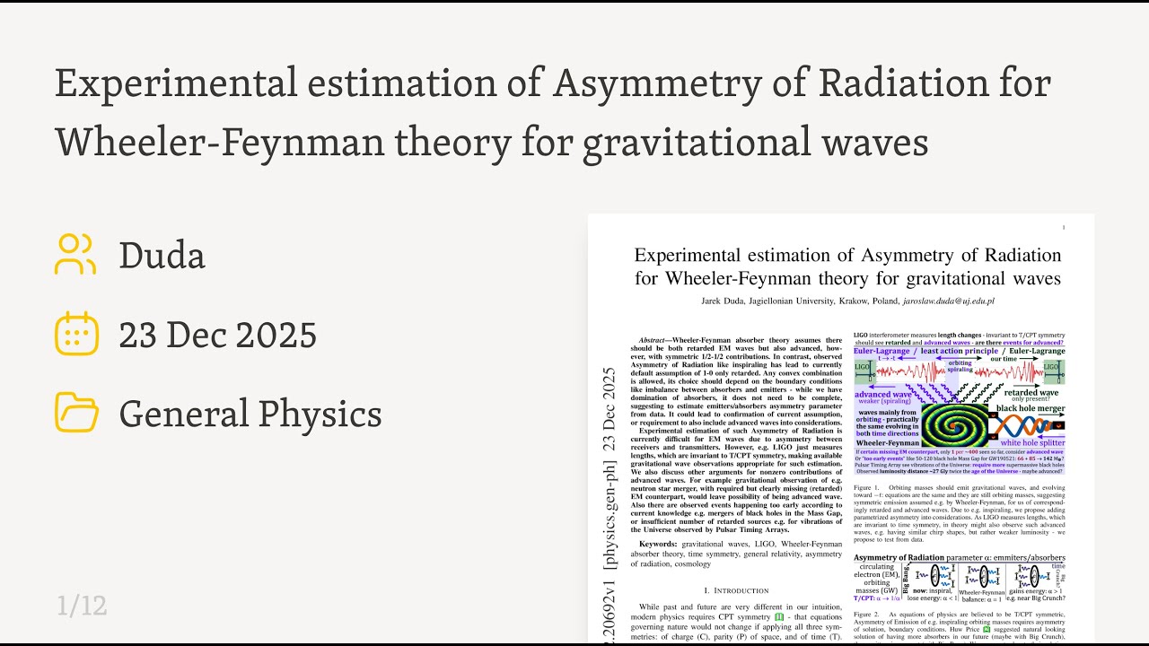 Are Waves Traveling Backward in Time Hidden in Our Universe? (2512.20692)