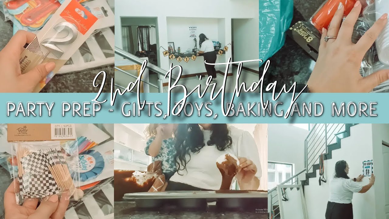 *NEW* Party Prep with me / 2nd Birthday party Prep for our son