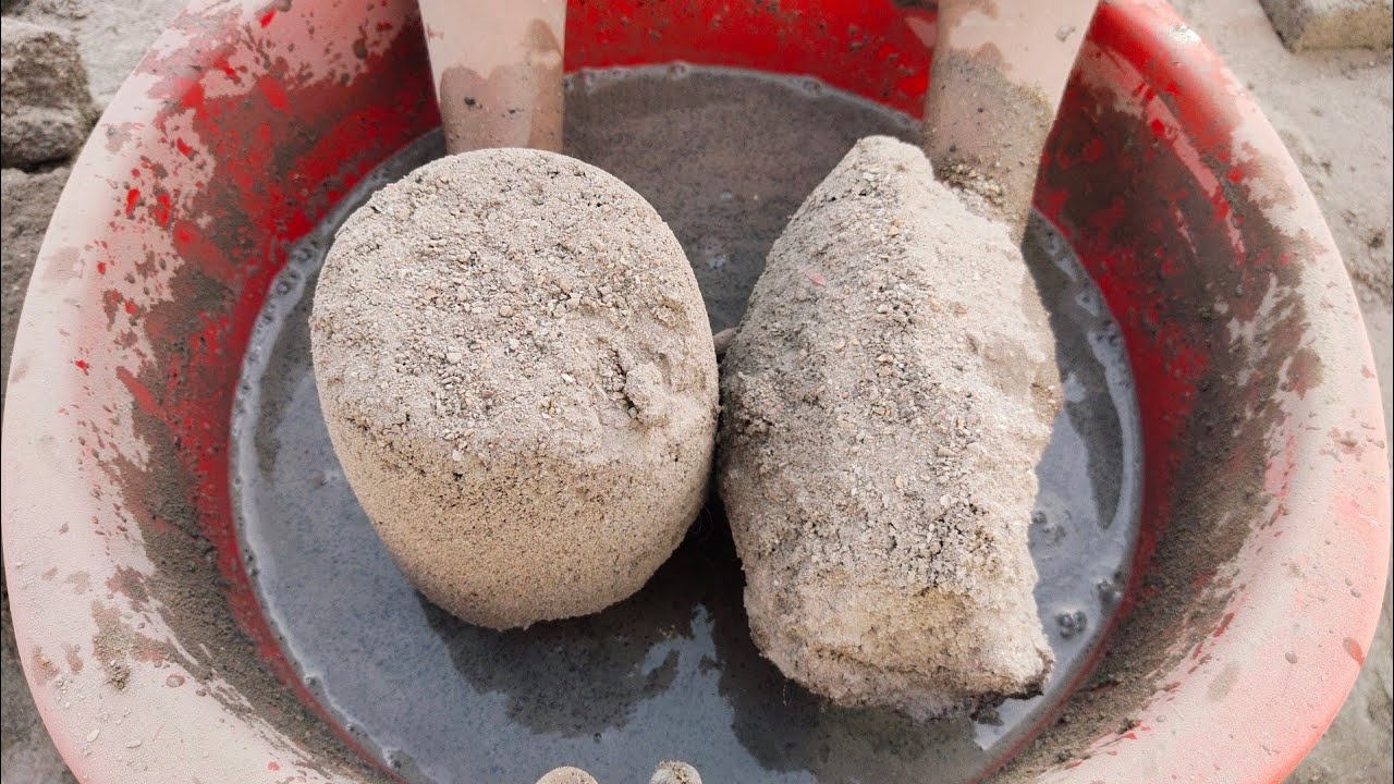 Asmr |  Super soft dusty grainy sand cement crumbling wet satisfying sound | SAASMR |