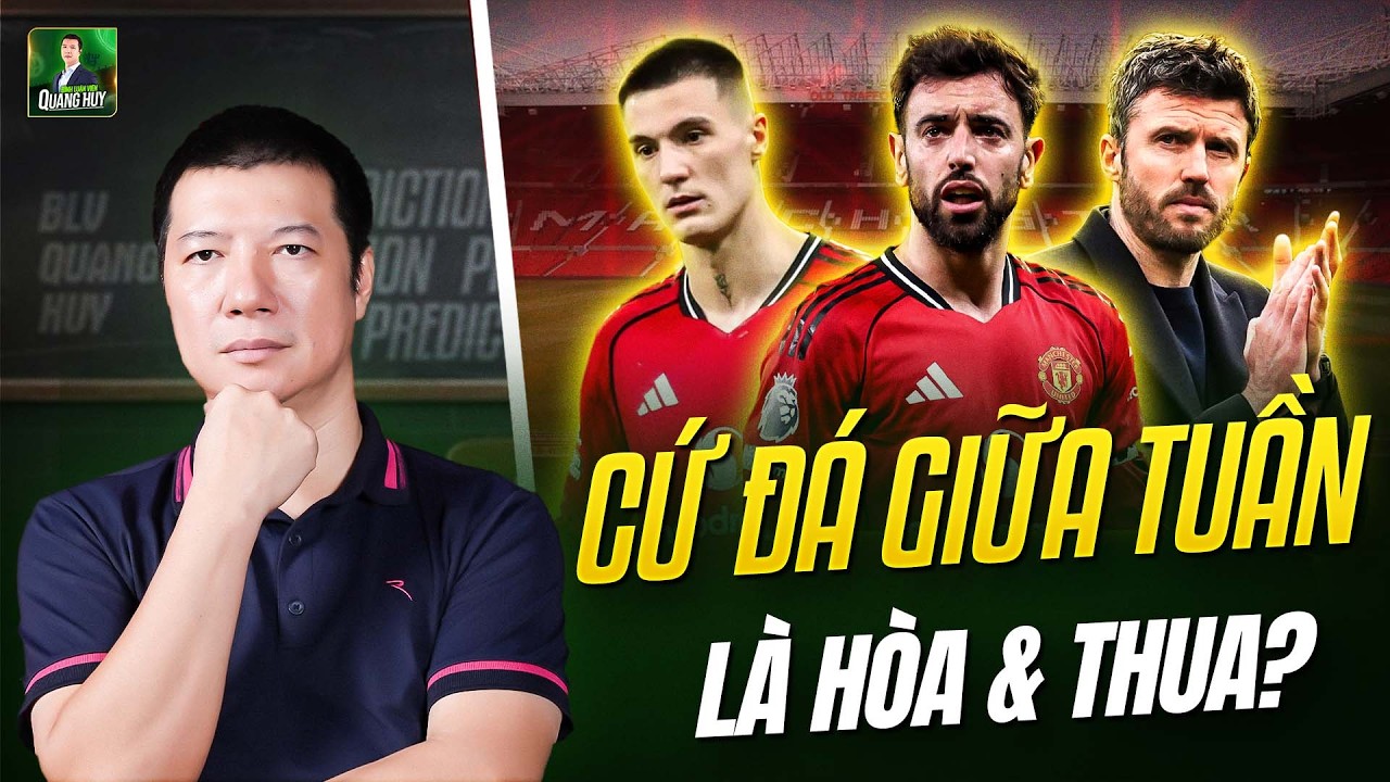 ⁉️ TẠI SAO MAN UNITED CỨ ĐÁ GIỮA TUẦN LÀ CHỈ HÒA VÀ THUA: CARRICK CŨNG BÓ TAY VÌ LỰC LƯỢNG QUÁ MỎNG?
