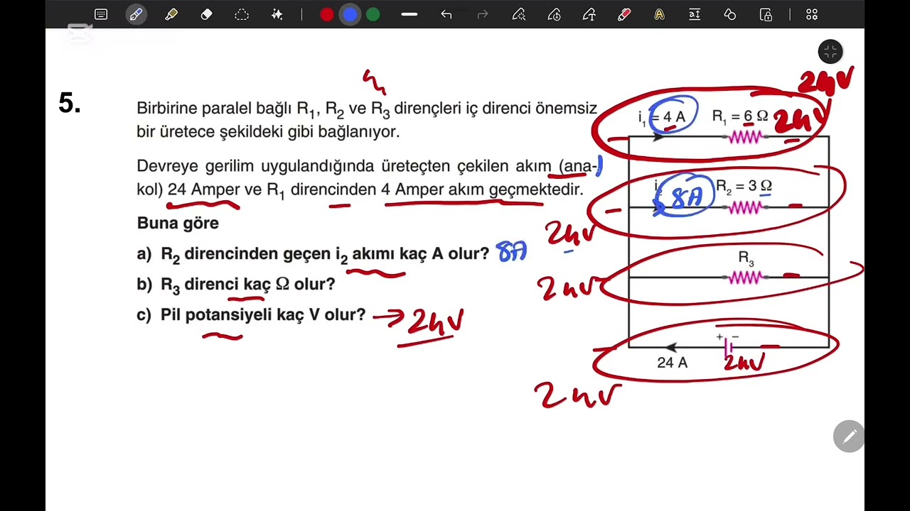10.SINIF ELEKTRİK DEVRELERİ 3.HAFTA KONU TAMAMLAMA TESTİ 