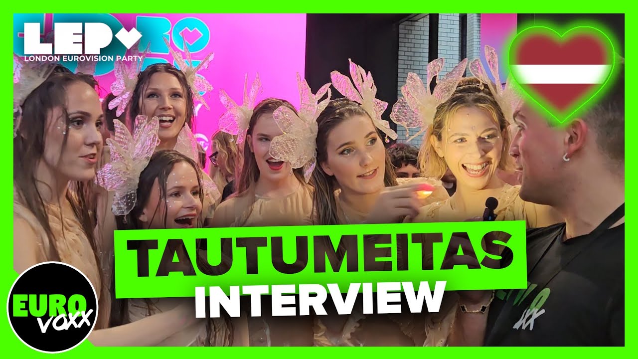 🇱🇻 TAUTUMEITAS - BUR MAN LAIMI (INTERVIEW) @ London Eurovision Party 2025 // Latvia Eurovision 2025
