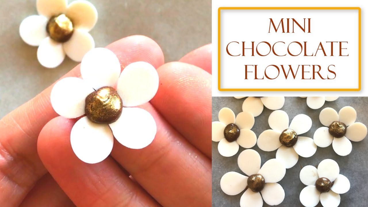 How to make Mini Chocolate Flowers | Simple & Easy