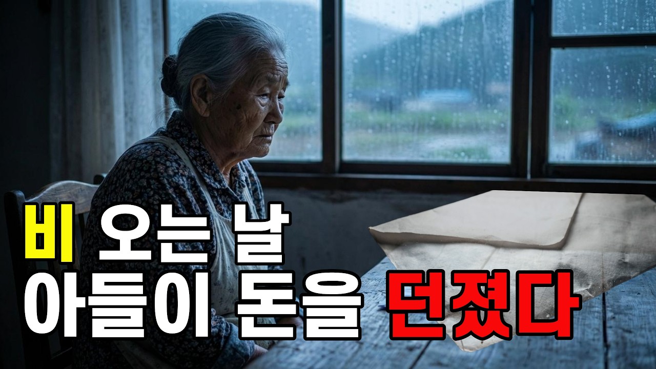 비 오는 날, 아들이 어머니에게 던진 3만 원 #시니어 인생사연#노후사연 #가족갈등 #반전사연 #오디오북 #참교육