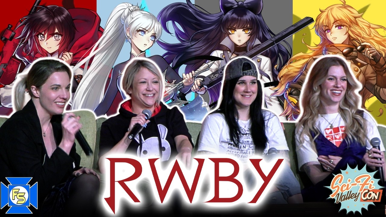 Панельная дискуссия с участием актеров озвучки RWBY на Sci-Fi Valley Con, июнь 2025 года.