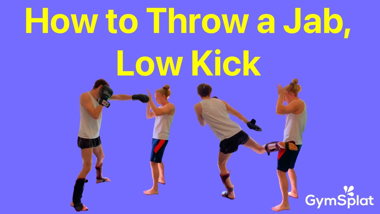 How to Throw a Jab, Low Kick (Muay Thai Combo)