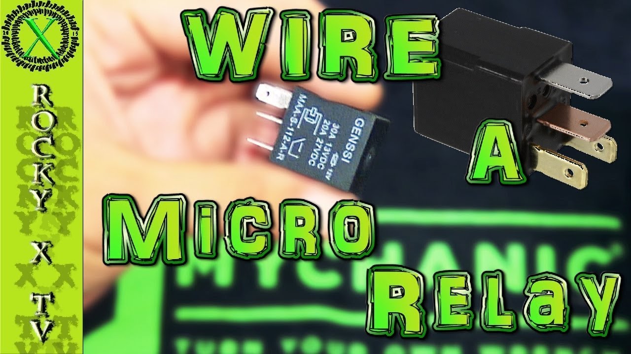 How To Wire a 4 Pin Relay (12 Volt DC Micro)