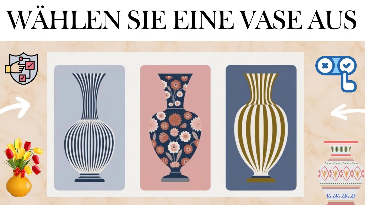 Kreativ oder sensibel? Wählen Sie eine der Vasen und finden Sie Ihre Haupteigenschaft heraus!