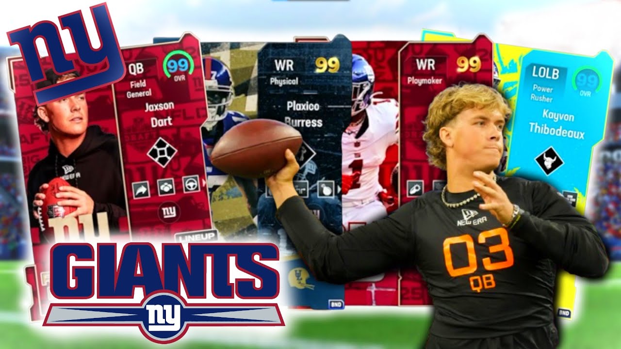 *THE BEST* New York Giants Theme Team In Madden 25! (Ft. Jaxson Dart)