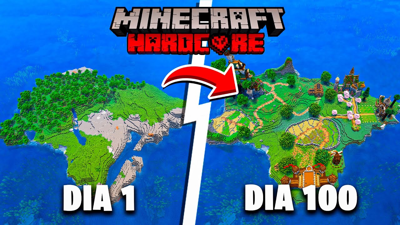 I SURVIVED 100 DAYS ON A SUPER ISLAND IN MINECRAFT HARDCORE 1.21.5