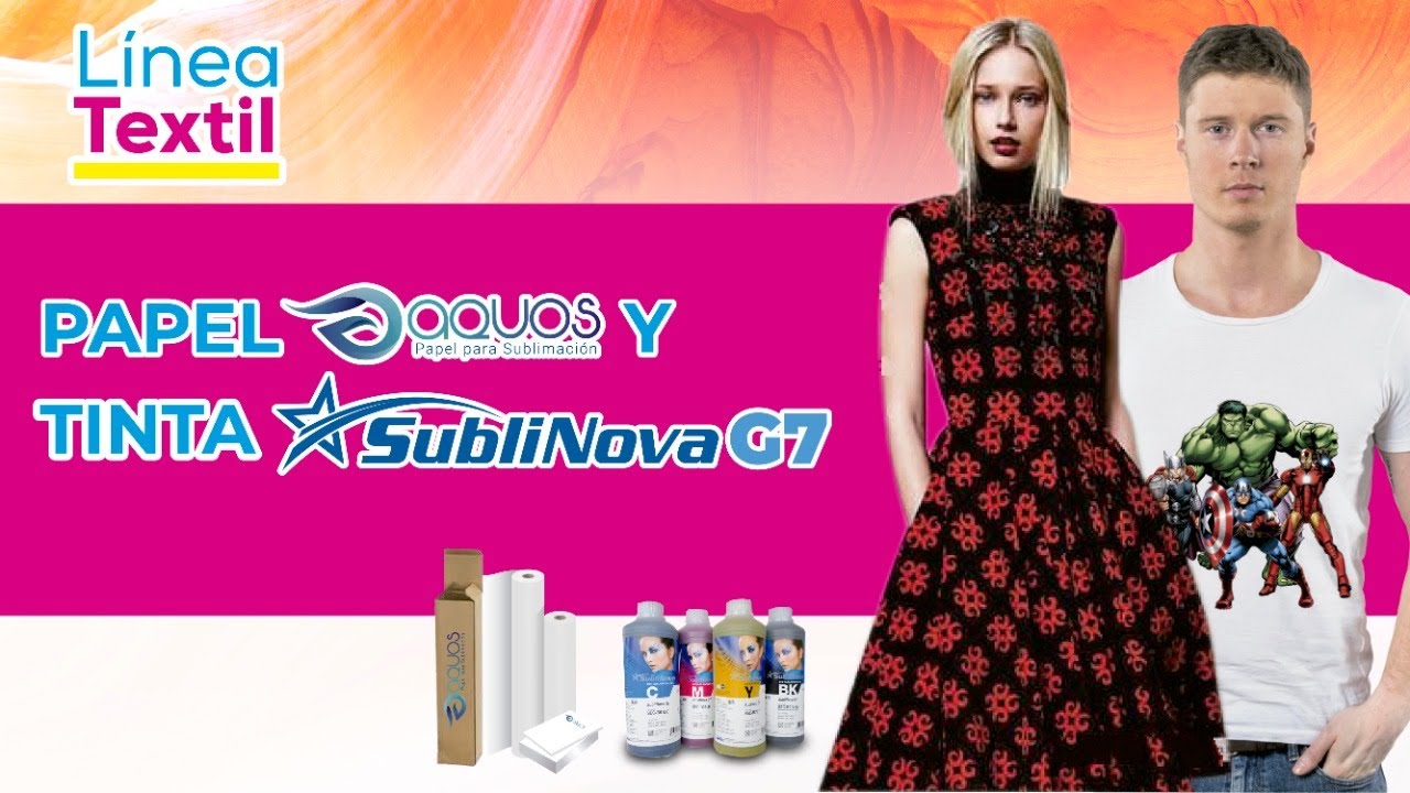 PAPEL AQUOS Y TINTA SUBLINOVA G7