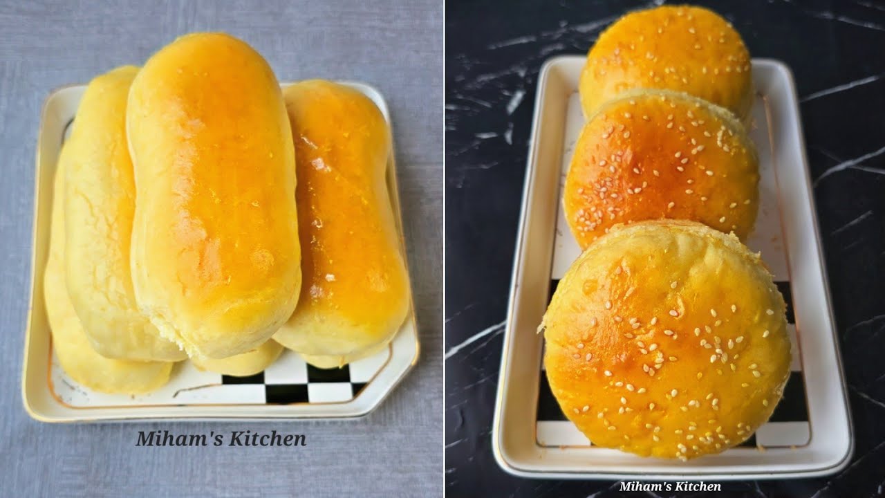 Hot Dog & Burger Buns Recipe | One Dough, Two Types of Buns🌭🍔 Recipe #160