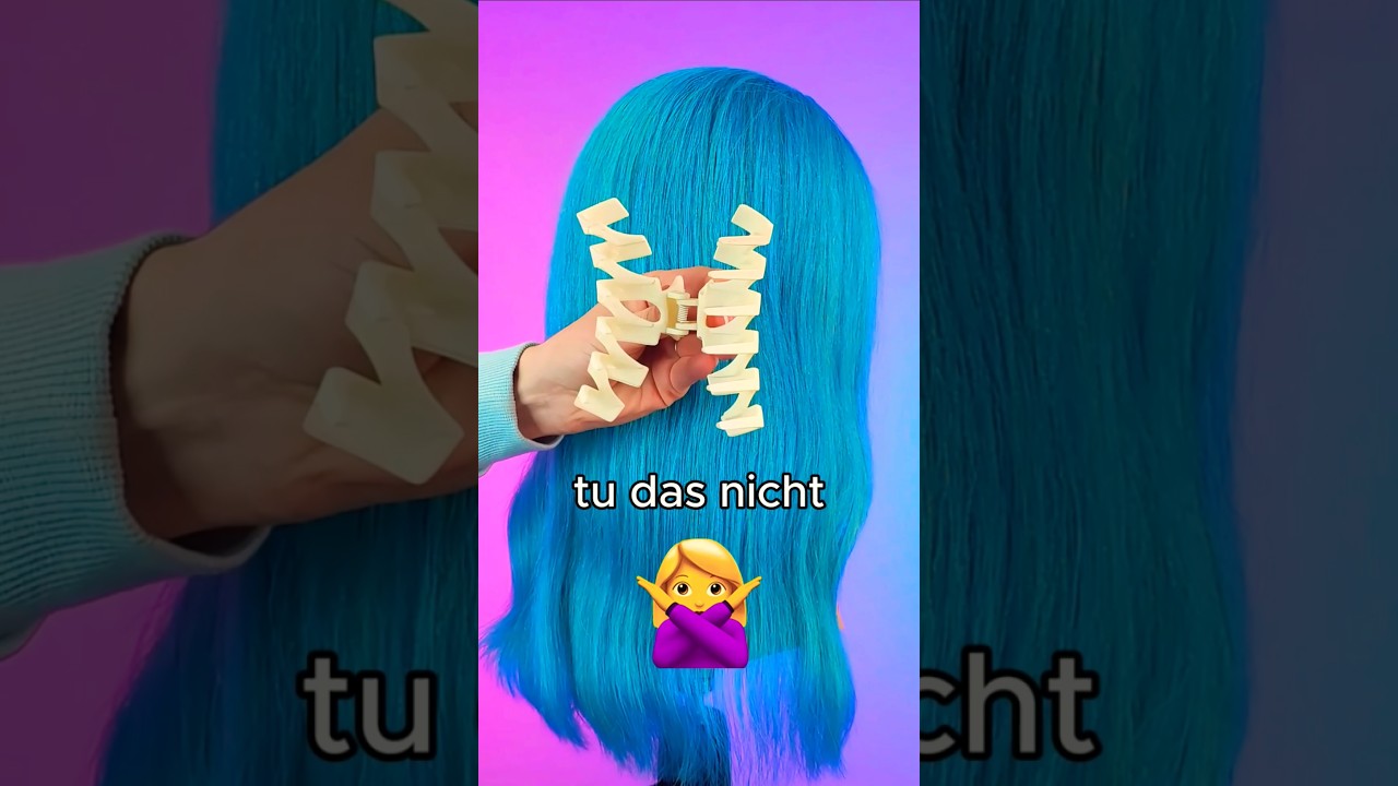 Einfache Frisur mit Haarklammer 🤩🩷 