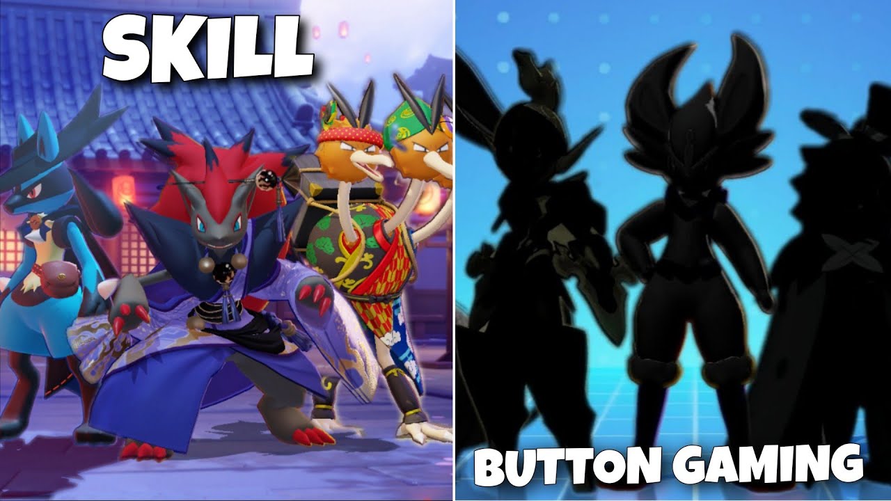 BUTTON Gaming Vs NON - BUTTON Gaming Pokemon...