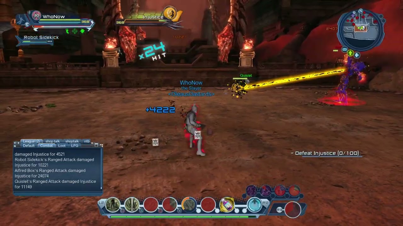 DC Universe Online   DCUO Munitions vs Injustice    Solo World Boss