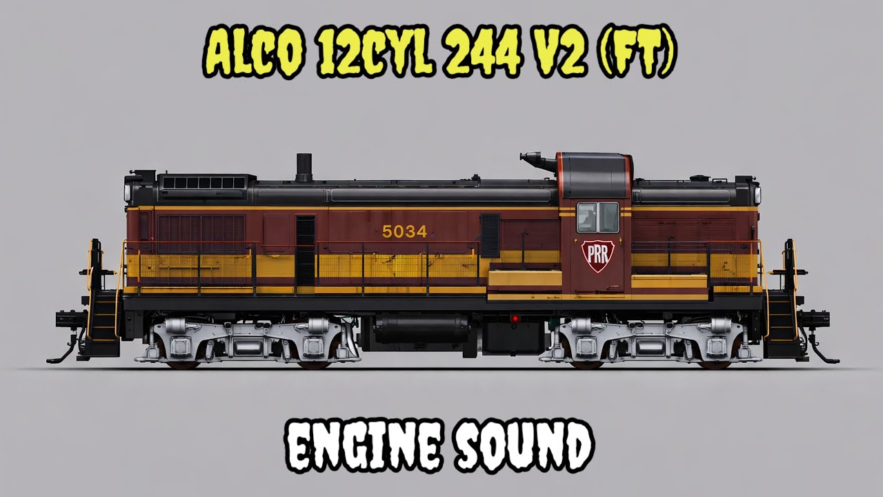 Engine Sound | Alco 12cyl 244 V2 (FT)