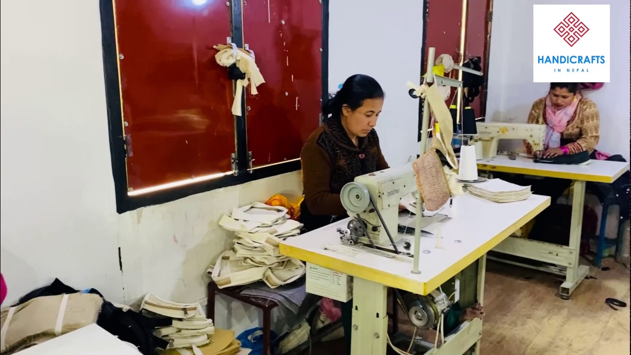 How Hemp Bags or Backpack are Made in Nepal? - Factory Tour