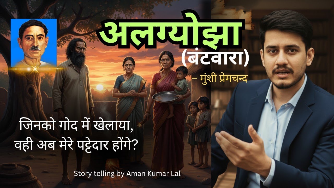 Algyojha । अलग्योझा।munshi premchand। audiobook।UPSC। NET JRF। HINDI STORY।BY Aman Kumar Lal।