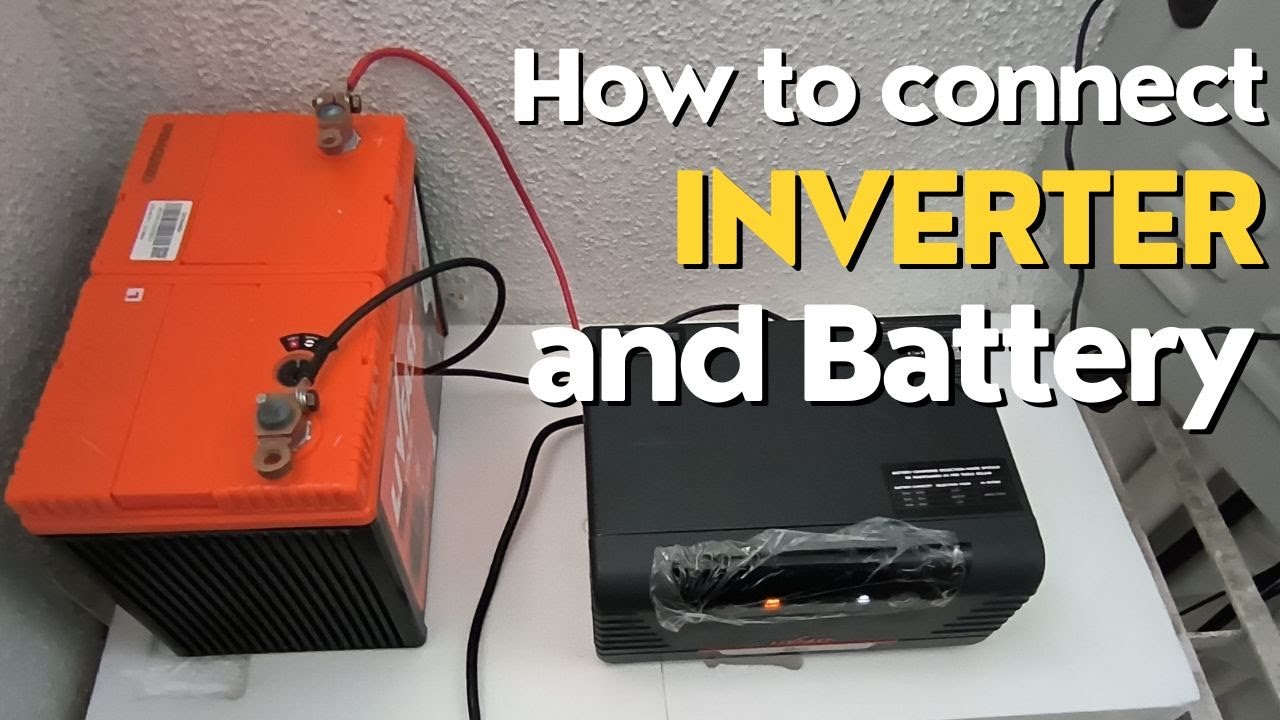 HOW TO CONNECT INVERTER AND BATTERY 12V 725VA INVERTER  MODIFIED SINEWAVE(SQUARE WAVE)  LIVFAST
