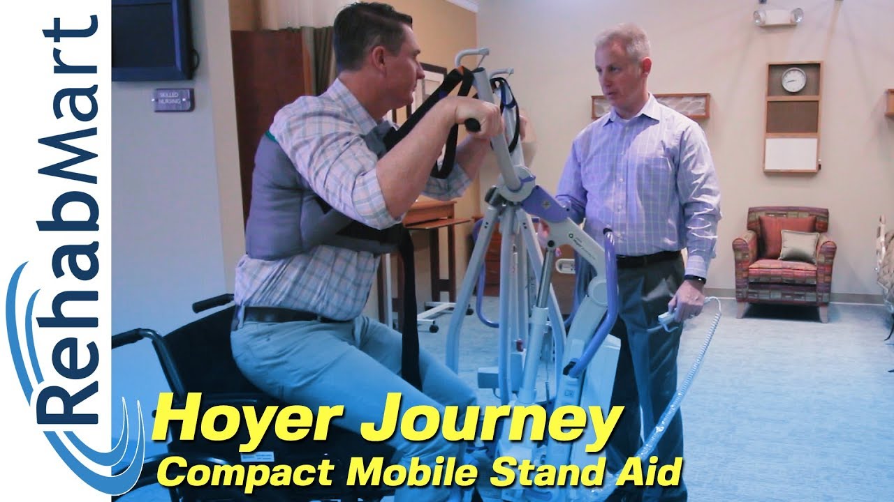 Help Standing Up from the Hoyer Journey Compact Mobile Stand Aid