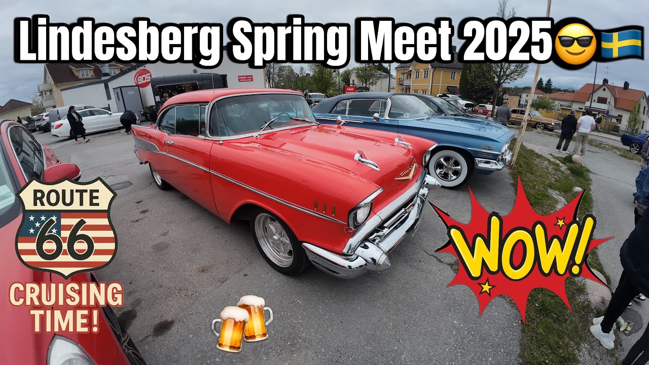 Lindesberg Spring Meet and Cruising PT4 😎🇸🇪Partyt är i full gång 🥳🥳🍺🍺#classiccars #oldschool #sweden