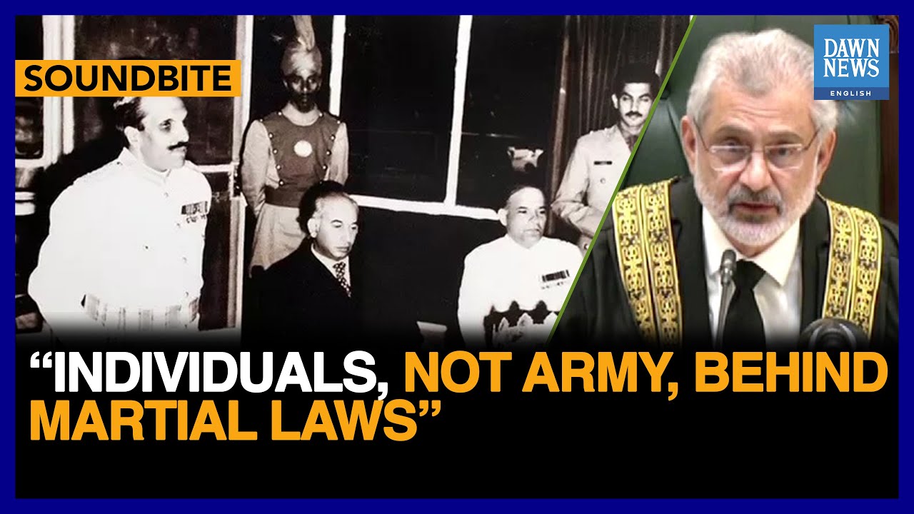 Individuals, Not Army, Behind Martial Laws: CJP Qazi Faez Isa | Dawn News English