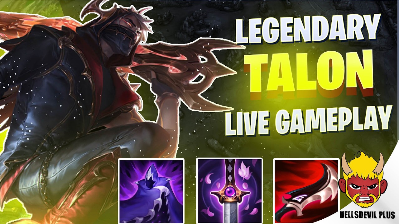 LEGENDARY TALON ULTRA AGGRESSIVE - Wild Rift HellsDevil Plus Gameplay