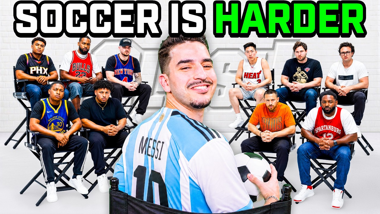 1 Soccer Fan vs 10 NBA Fans