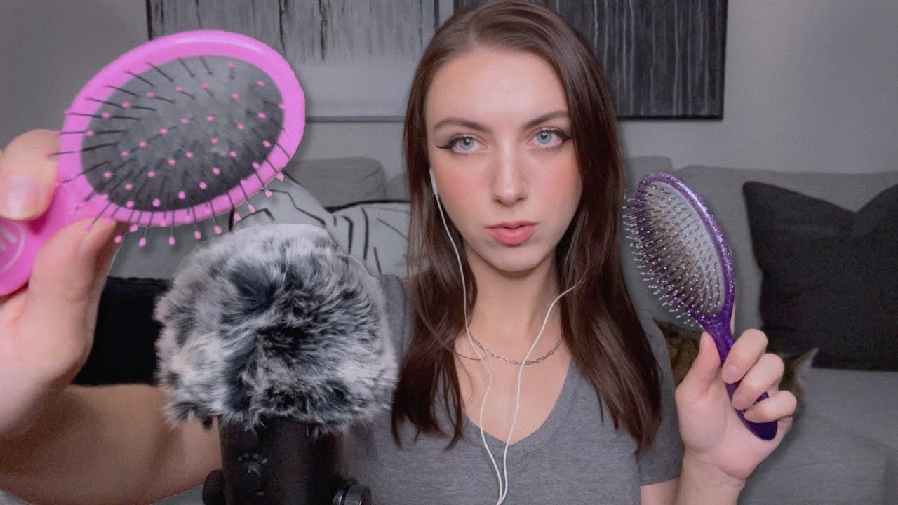 ASMR | Hair Brushing with Different Brushes (mine and yours) 🎀 💞
