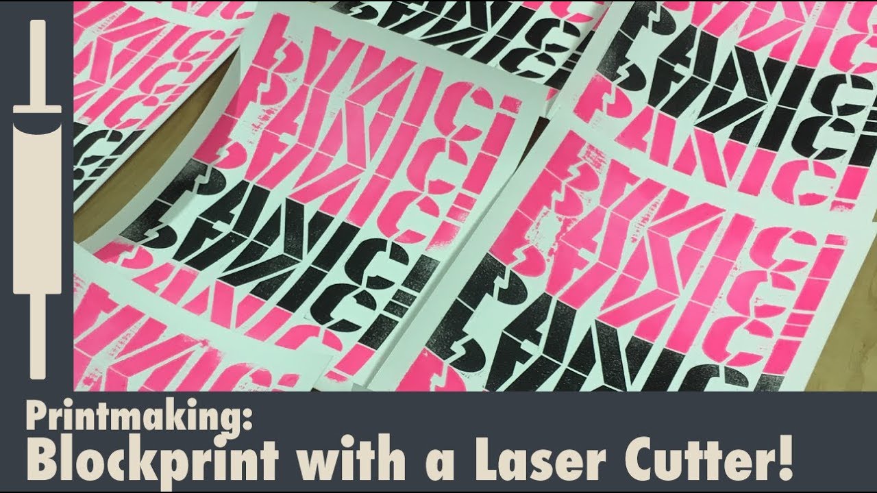 Making a Block Print with a Laser Cutter